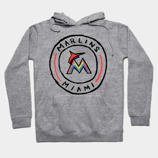 Miami Marliiiins Hoodie by Very Simple Graph